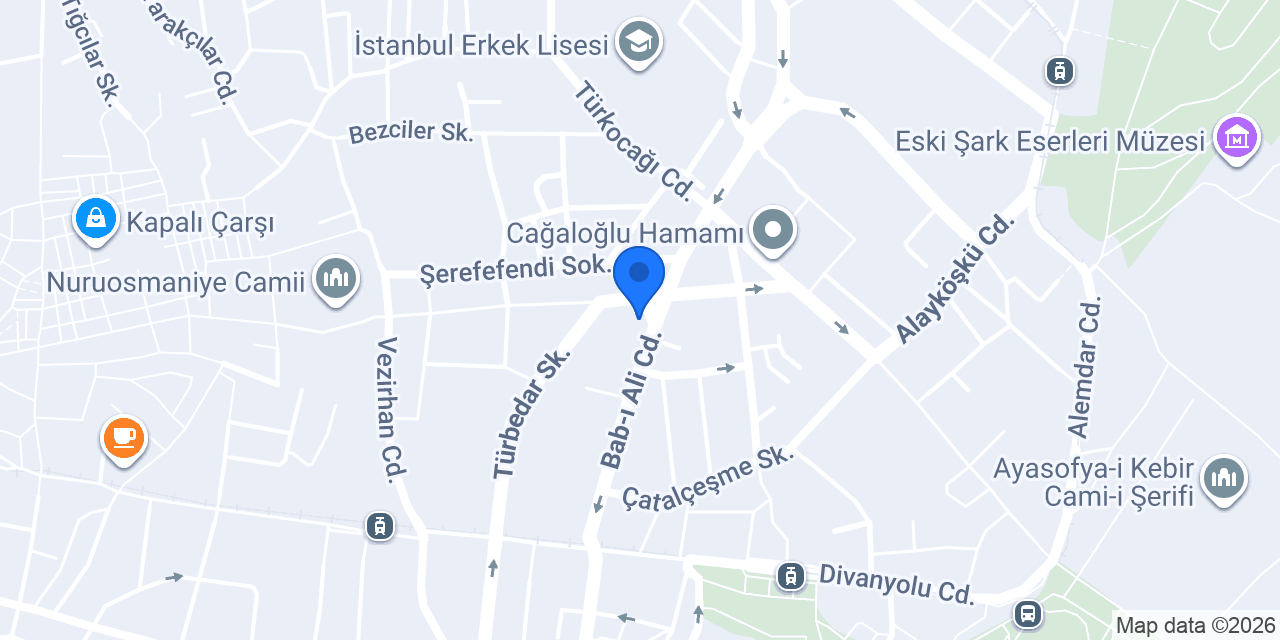Anadolubank Nuruosmaniye Şubesi konumu