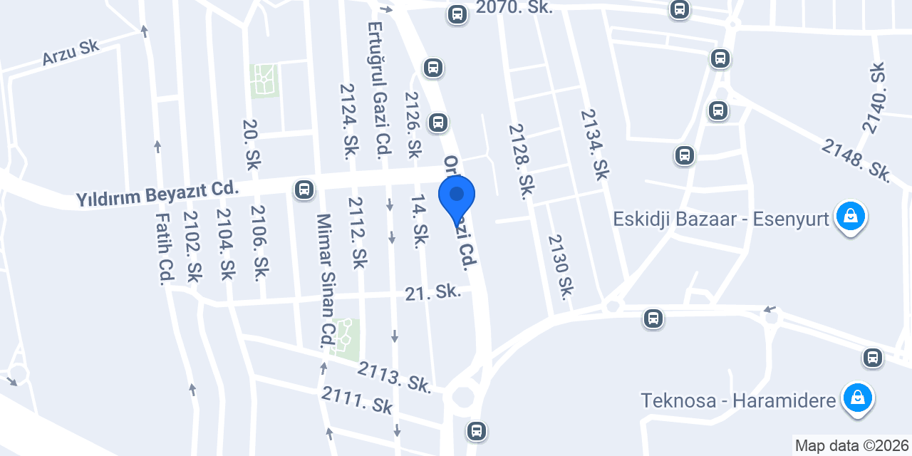 Adres Tekel & Shop konumu
