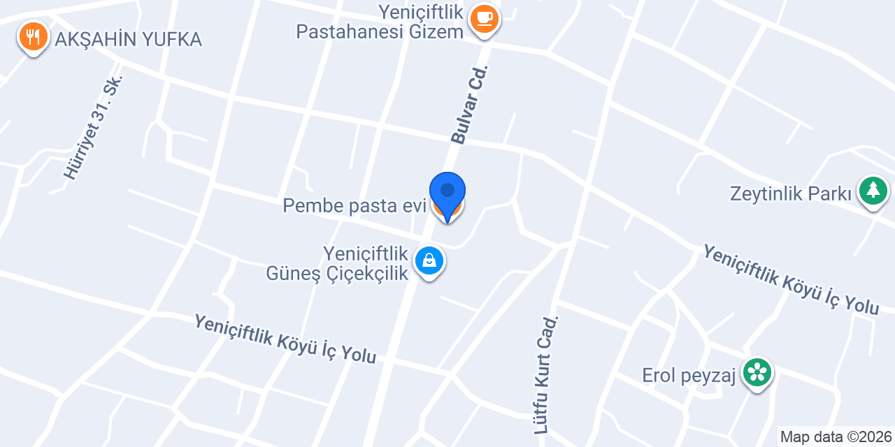 Pembe pasta evi konumu