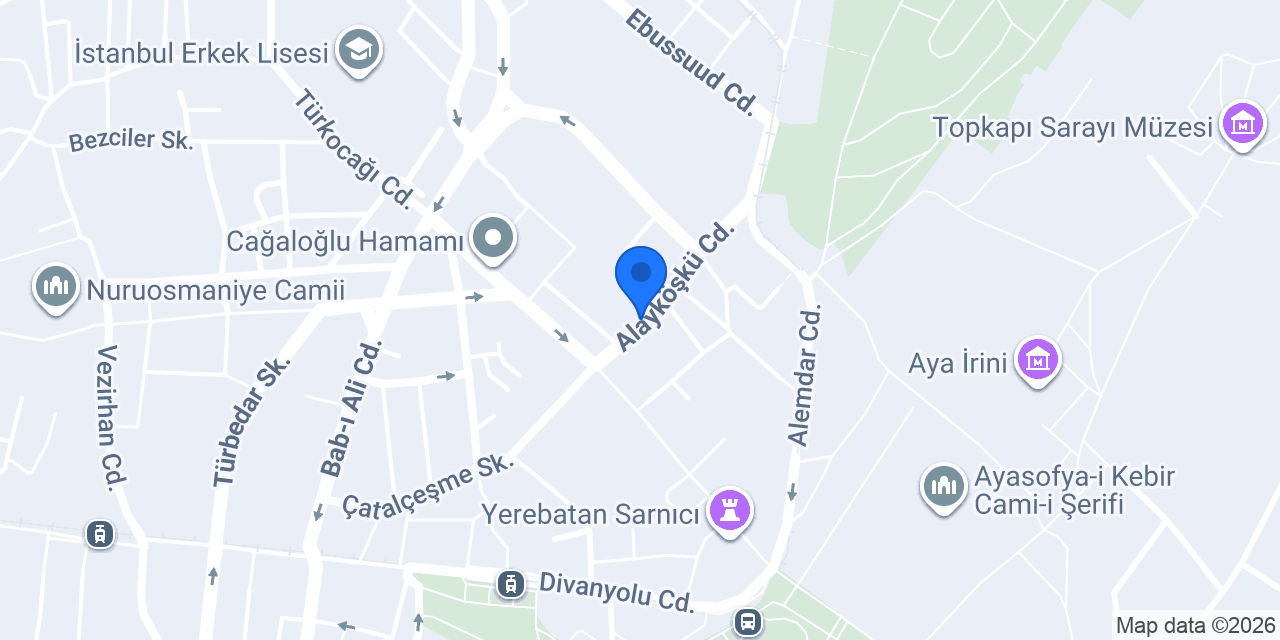 Günaydın Otopark Sultanahmet konumu