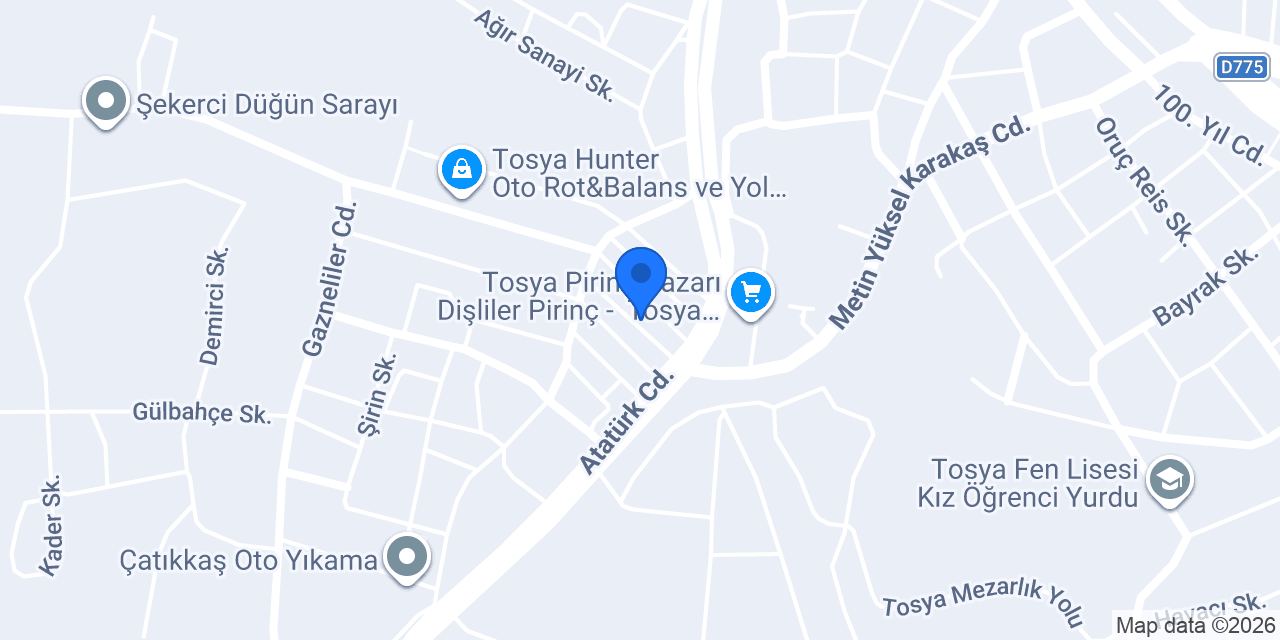 Tosya Cihan Torna konumu