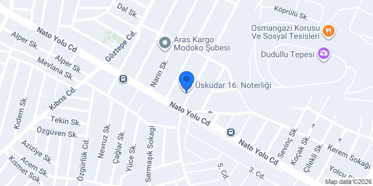 Üsküdar 16. Noterliği konumu