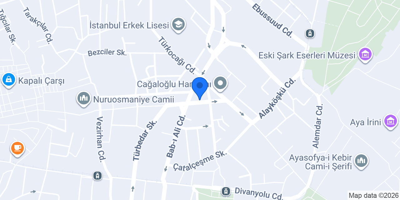 TEB Nuruosmaniye Şubesi konumu