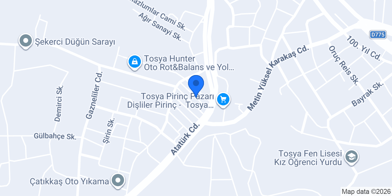 Kurtoğlu Döşeme konumu