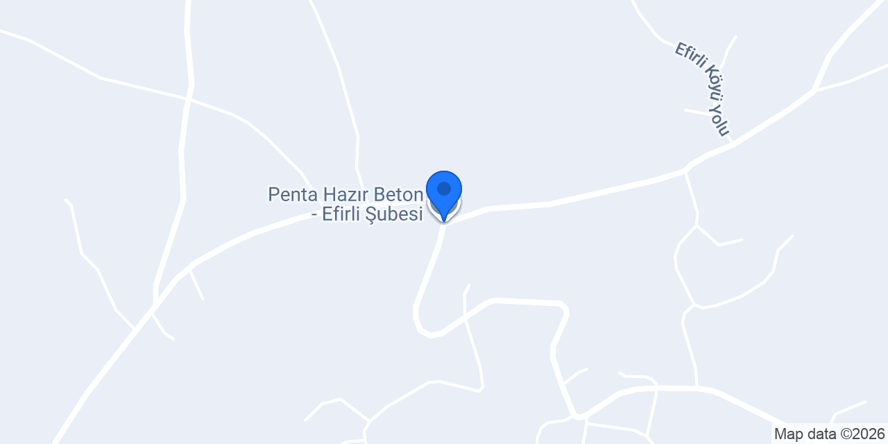 Penta Hazır Beton - Efirli Şubesi konumu