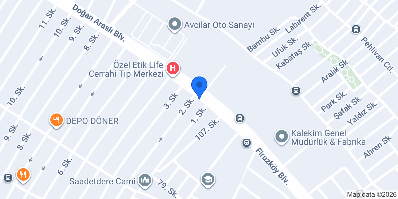 Parlak inci inşaat konumu