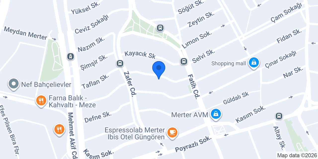 Gülbahar Tekstil konumu