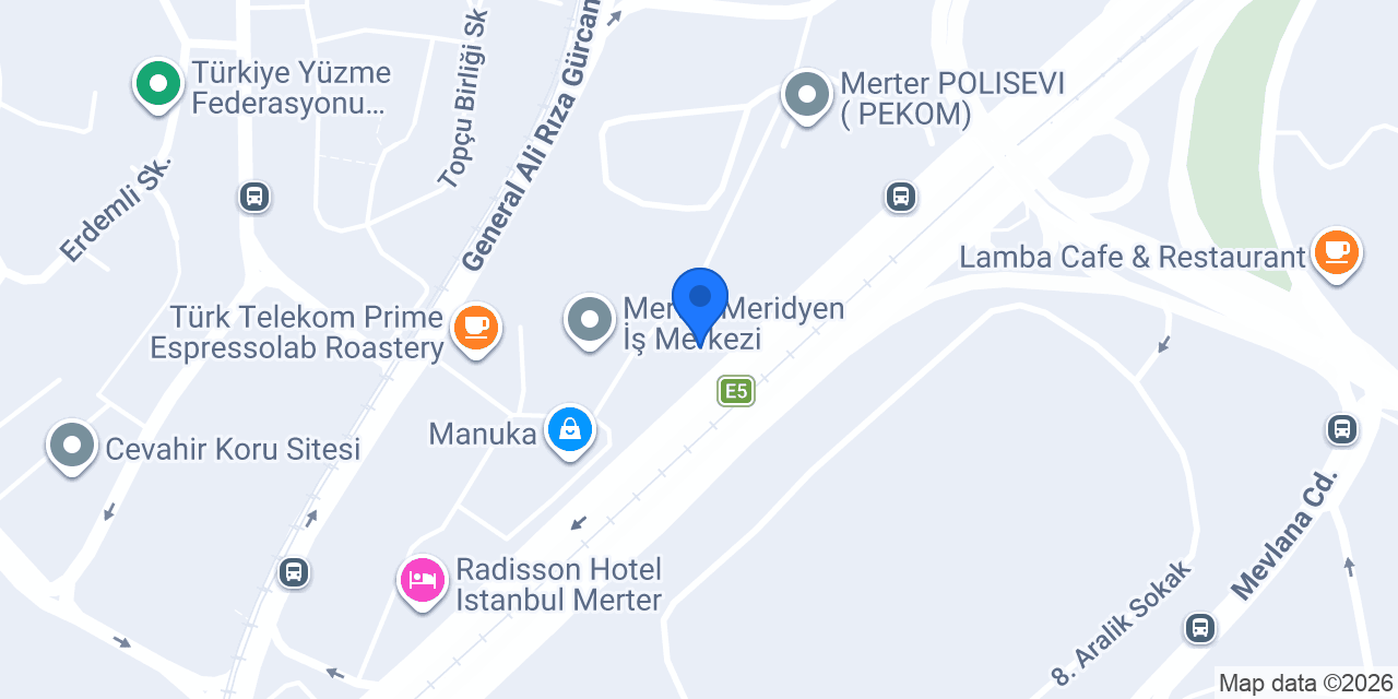 Ziraat Katılım Merter Ticari Şubesi konumu