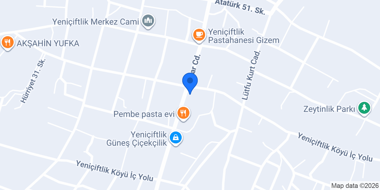 Dost El Yeniçiftlik Veteriner Klinigi konumu