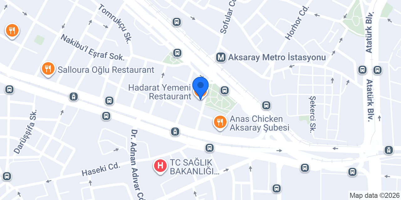 Hadarat Yemeni Restaurant konumu