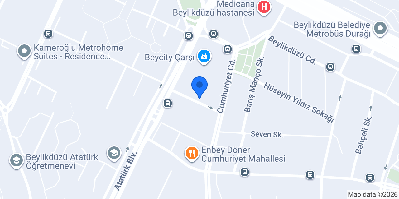 Öz İnci Optik konumu