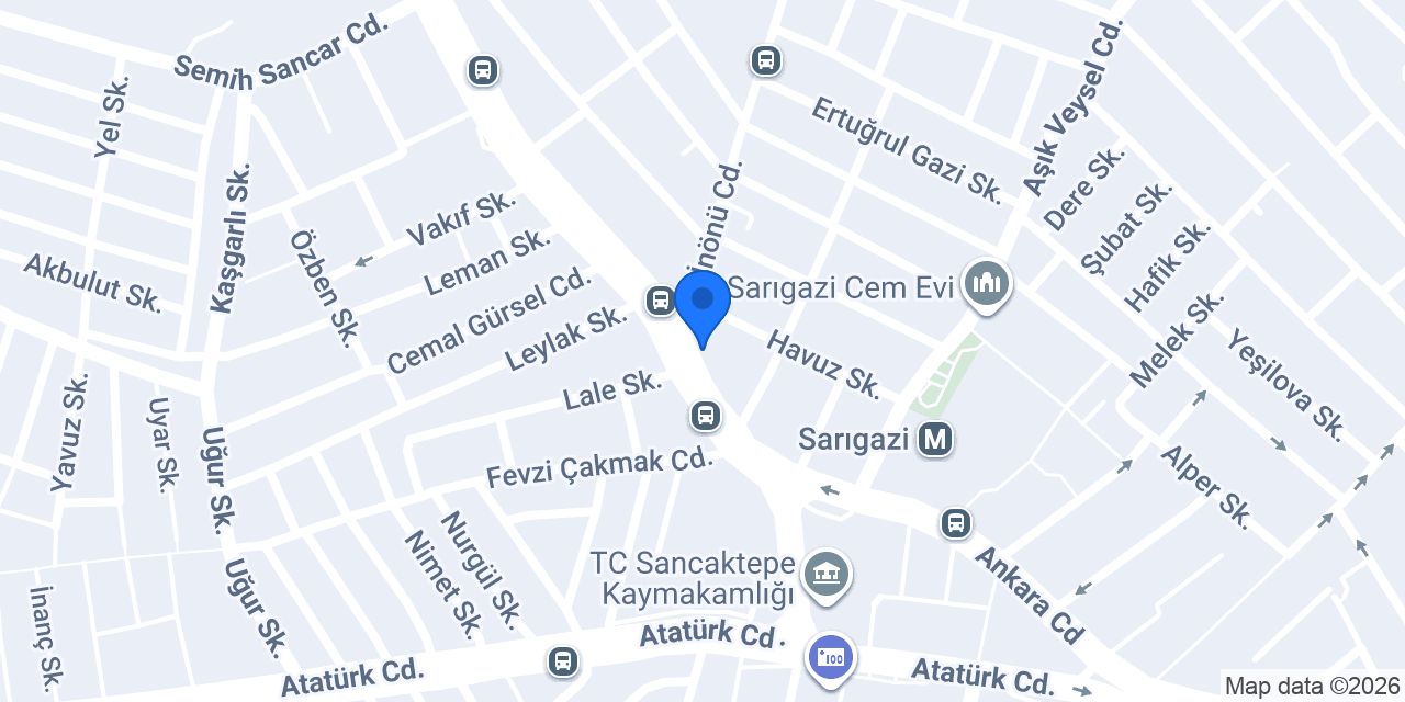Yapı Kredi - Sarıgazi Şubesi konumu