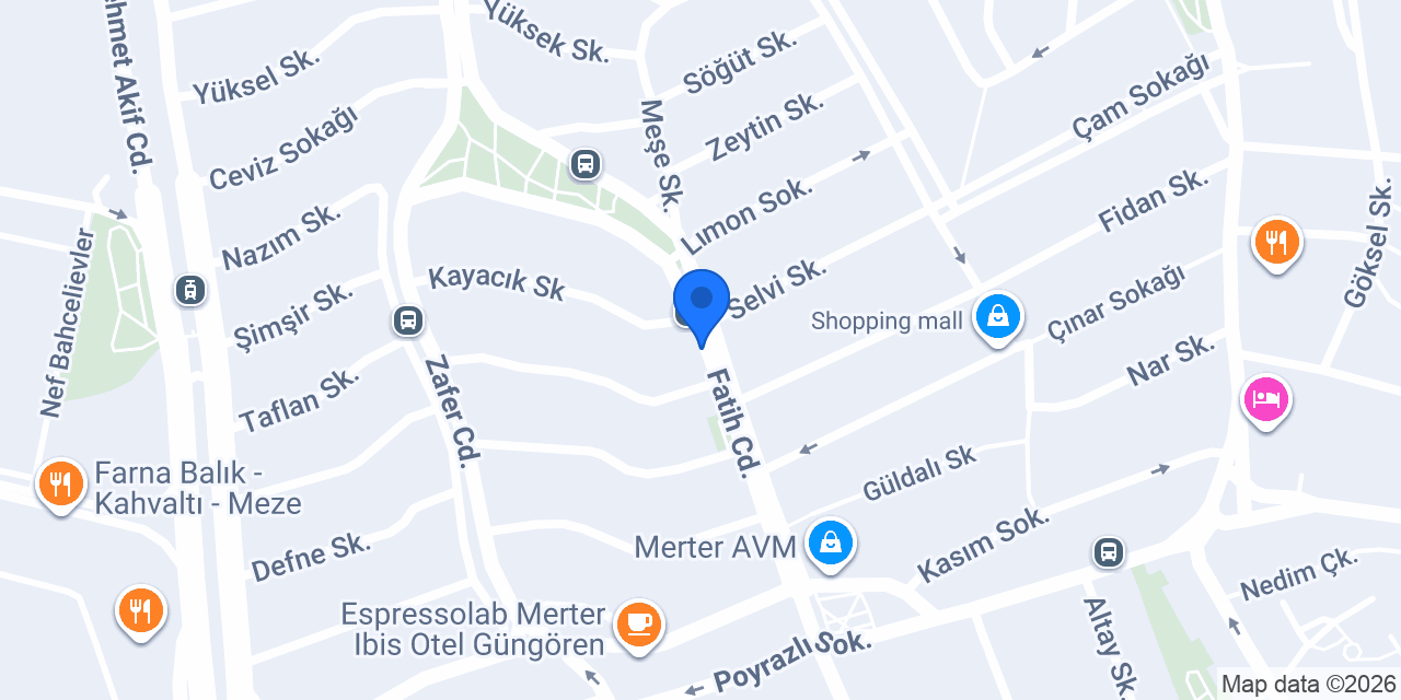 Merter Köşkeroğlu konumu