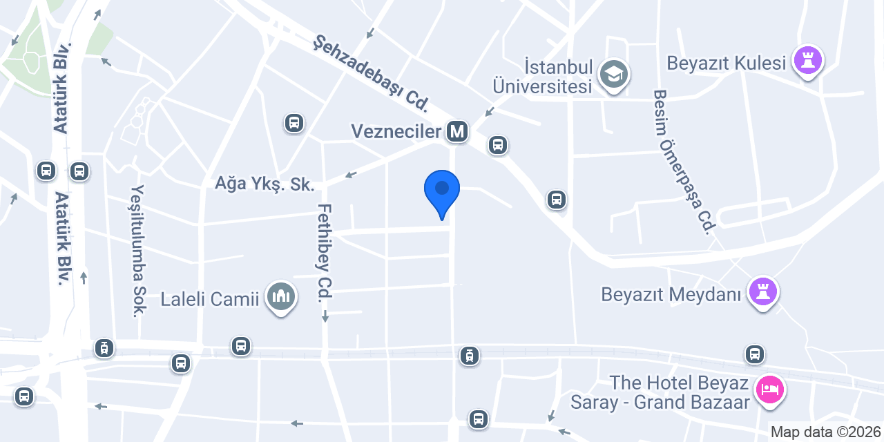 Vezneciler bay ve bayan kuaförü konumu