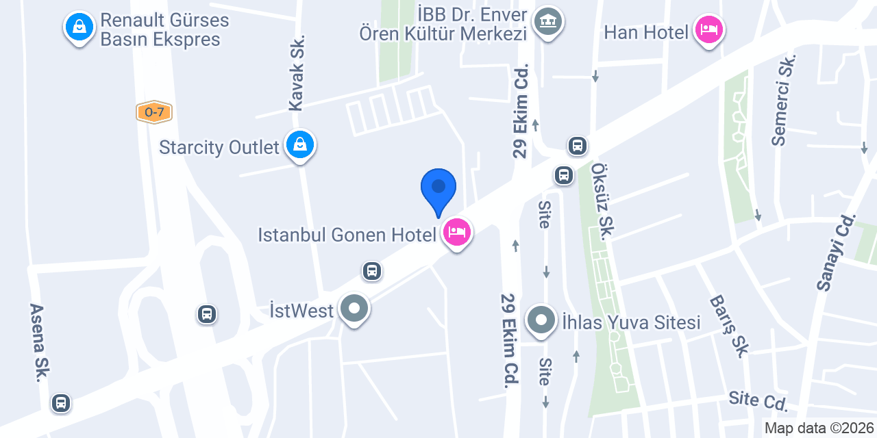 ebebek Starcity Outlet AVM konumu