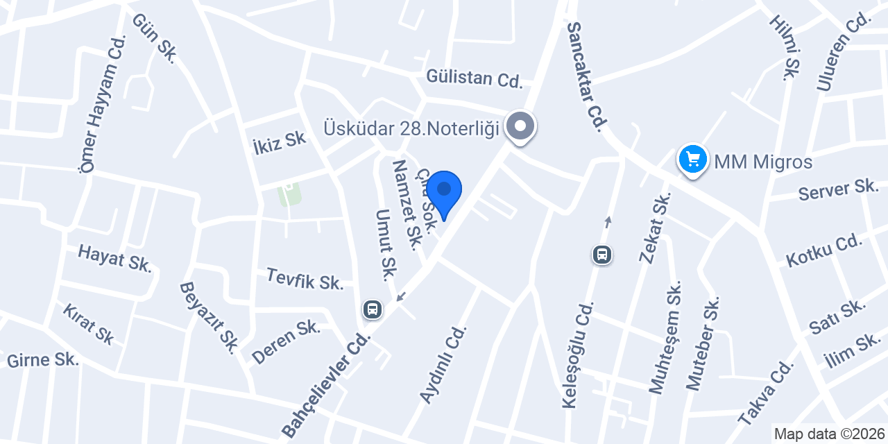 Kabataş Döner Salonu konumu