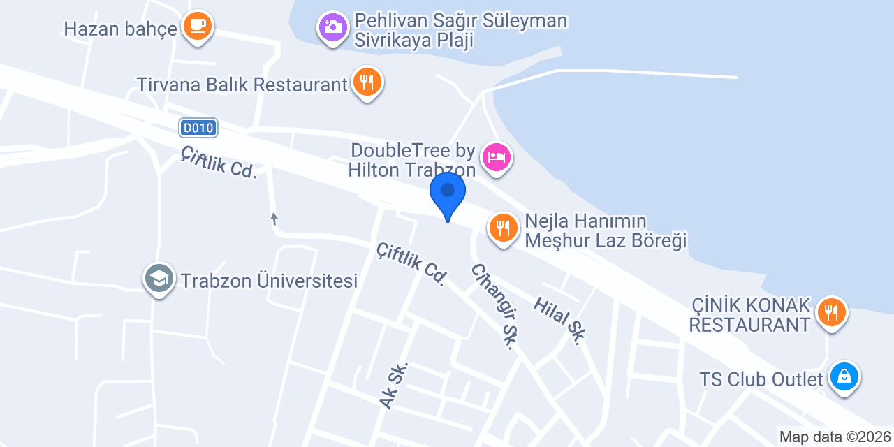 Üçyıldız Mobilya konumu