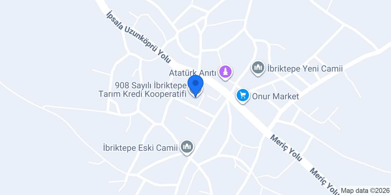 908 Sayılı İbriktepe Tarım Kredi Kooperatifi konumu