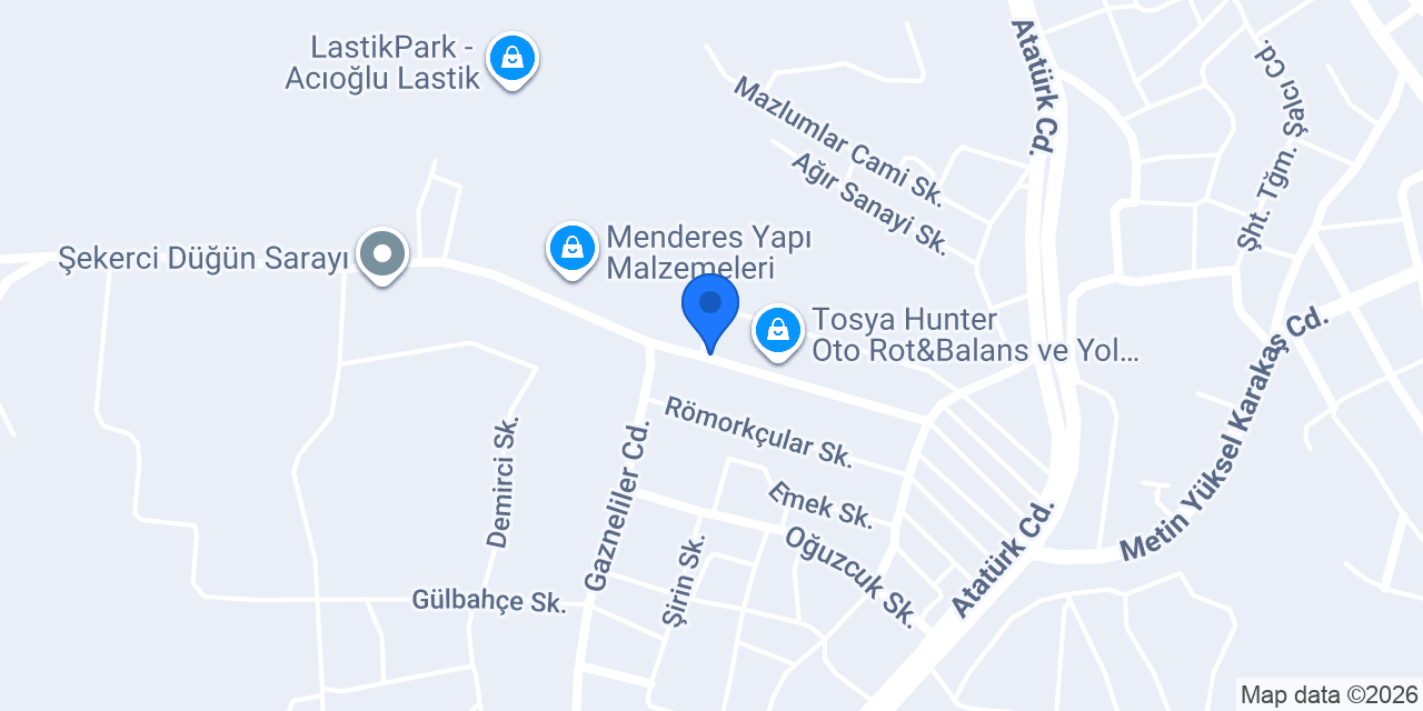Eser Oto Yedek Parça konumu