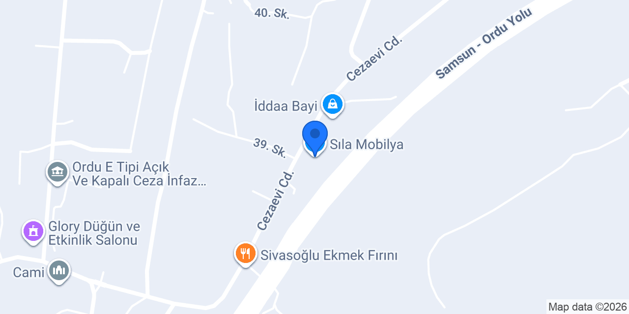 Sıla Mobilya konumu