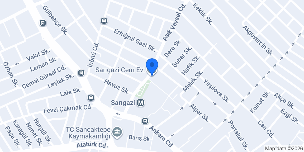 Sarıgazi Cem Evi konumu