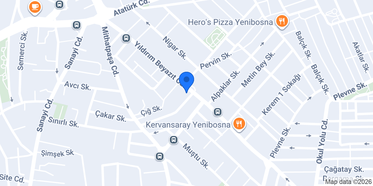 Gölyurt Yapı Malzemeleri Yenibosna konumu