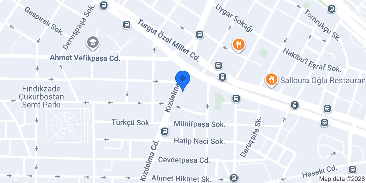 Yapı Kredi - Fındıkzade Şubesi konumu