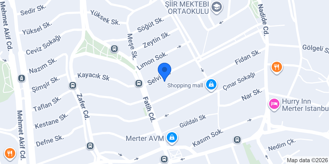 Qimene Merter Toptan konumu