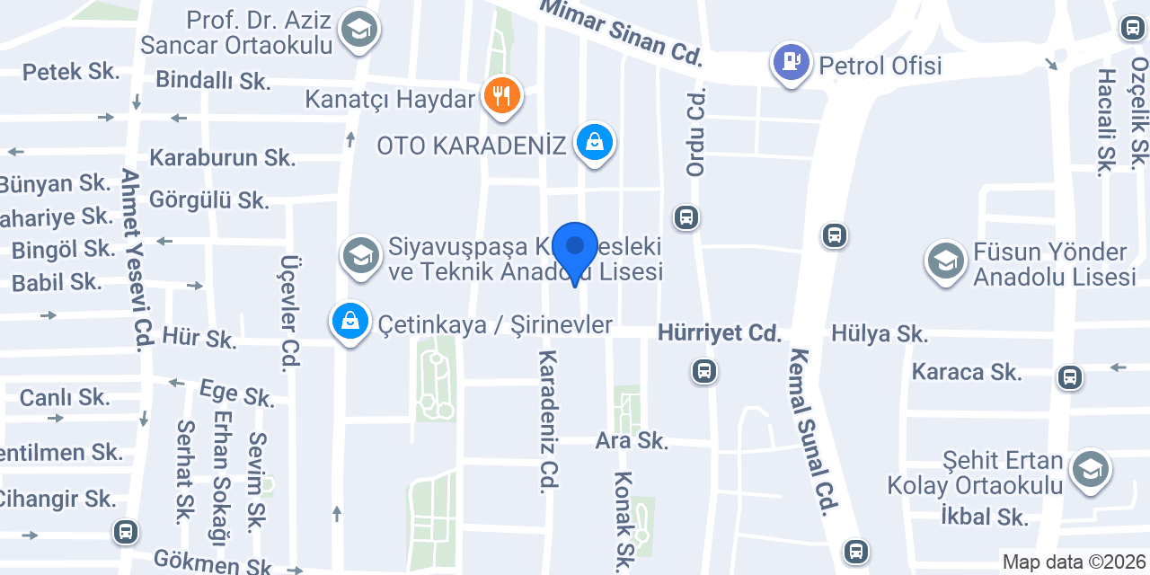 Altınlar Dinamo konumu