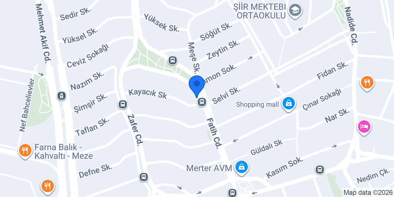 Anadolubank Merter Şubesi konumu