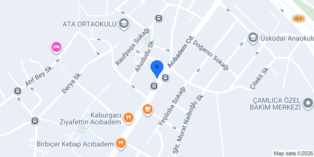 Acıbadem Optik konumu