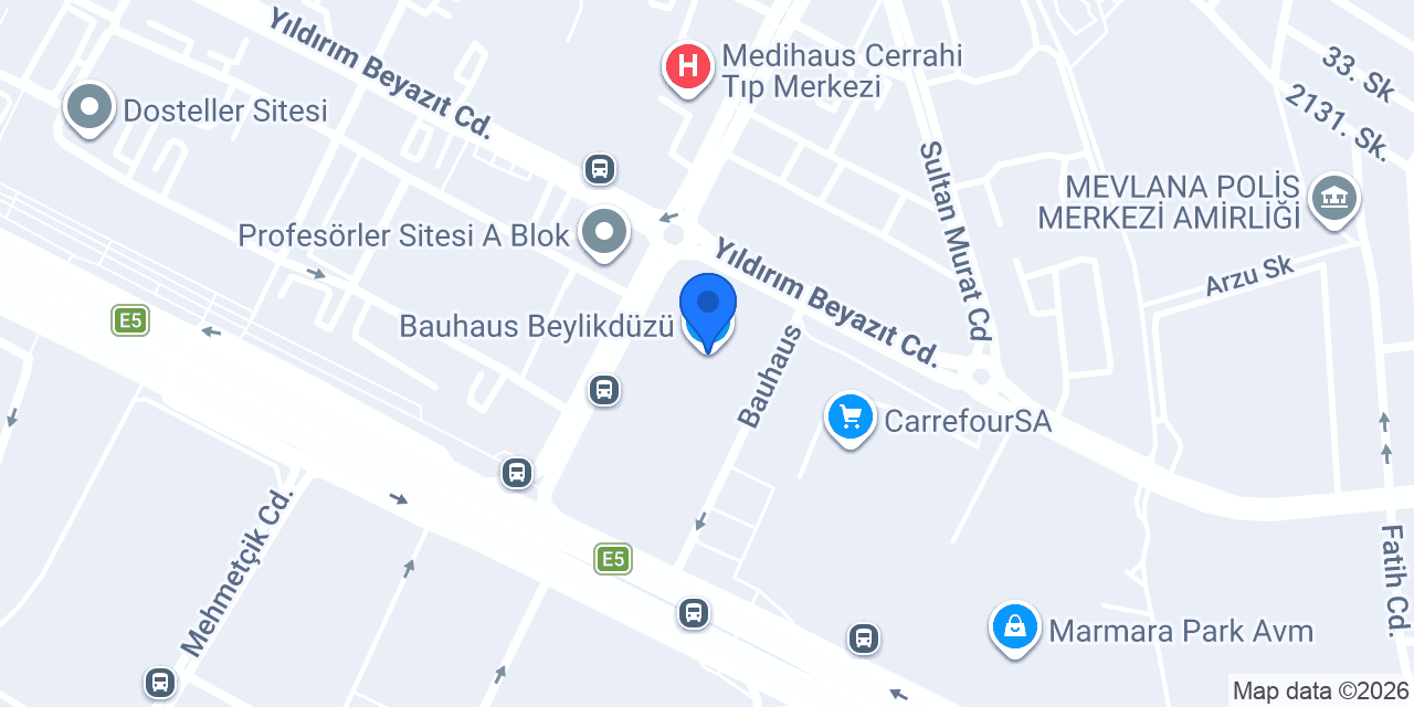 Bauhaus Beylikdüzü konumu