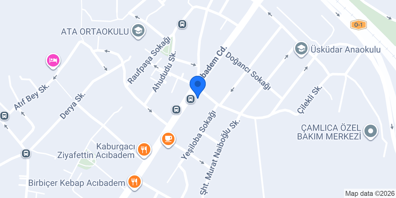 Levent Börek Acıbadem konumu