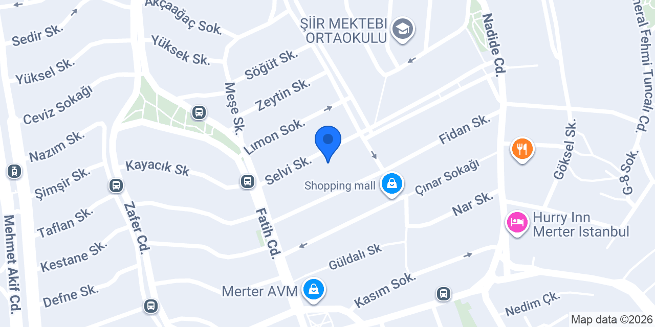 COLLESİUM MALL MERTER konumu