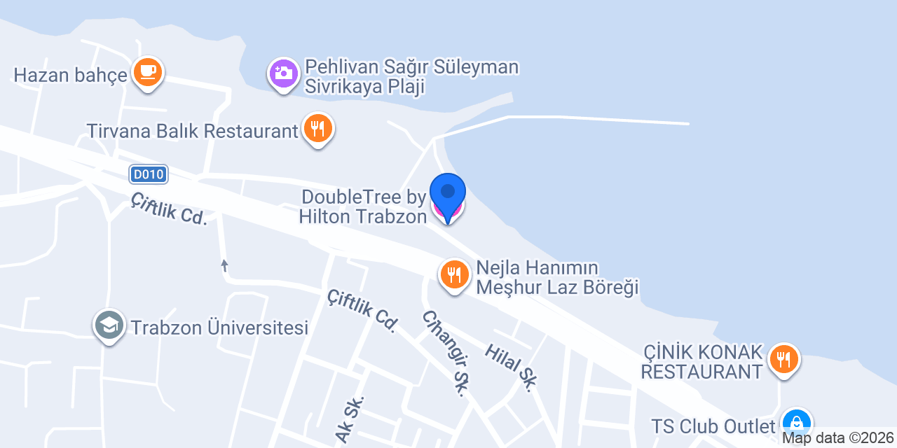DoubleTree by Hilton Trabzon konumu
