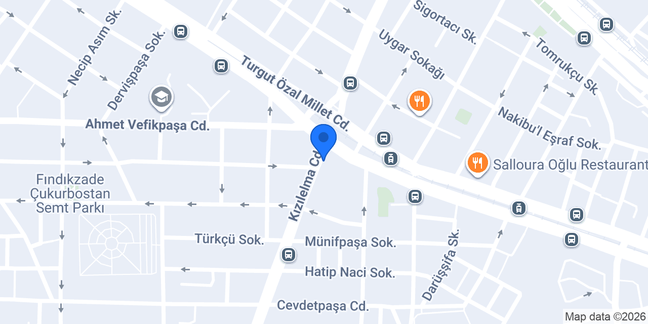 Albaraka Türk Fındıkzade Şubesi konumu