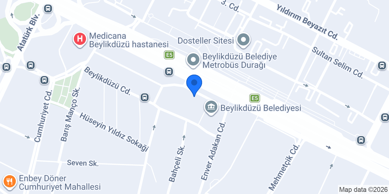 A.D.E Merkezi konumu