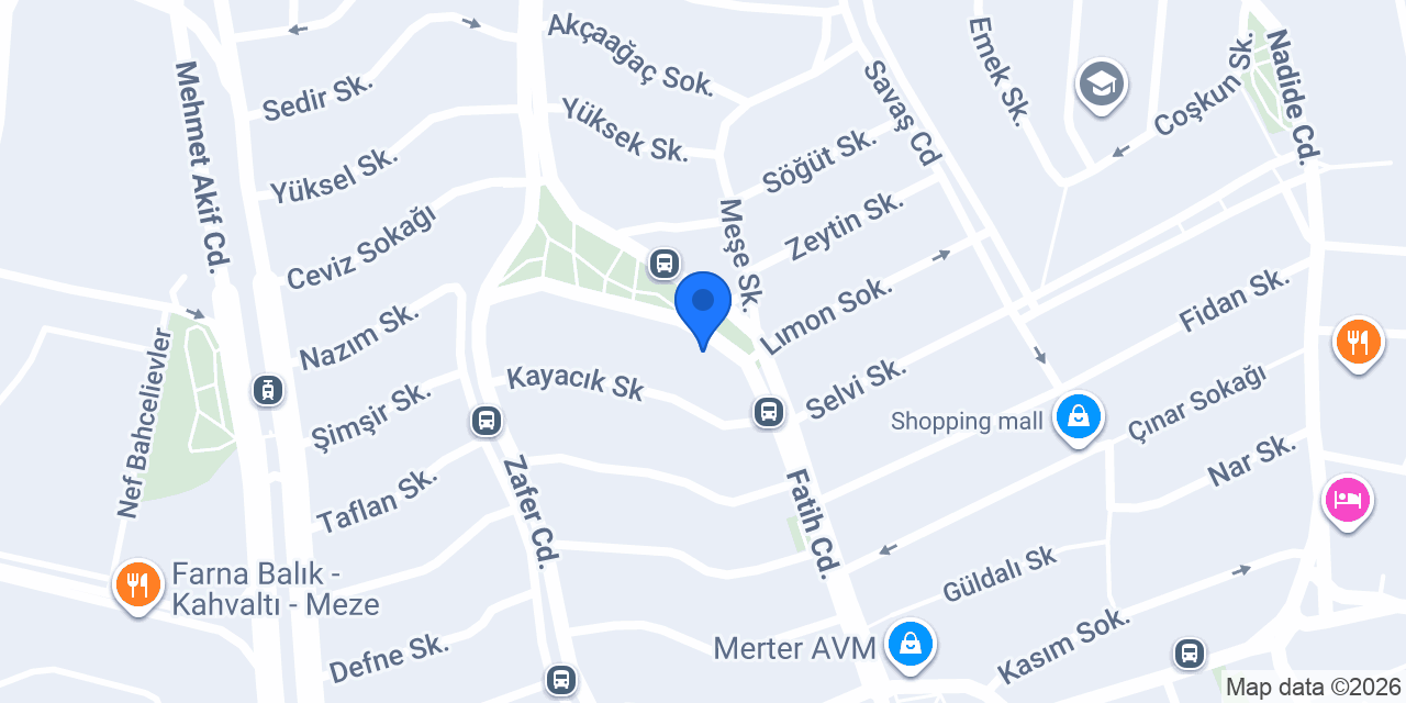 Ziraat Katılım Merter Şubesi konumu