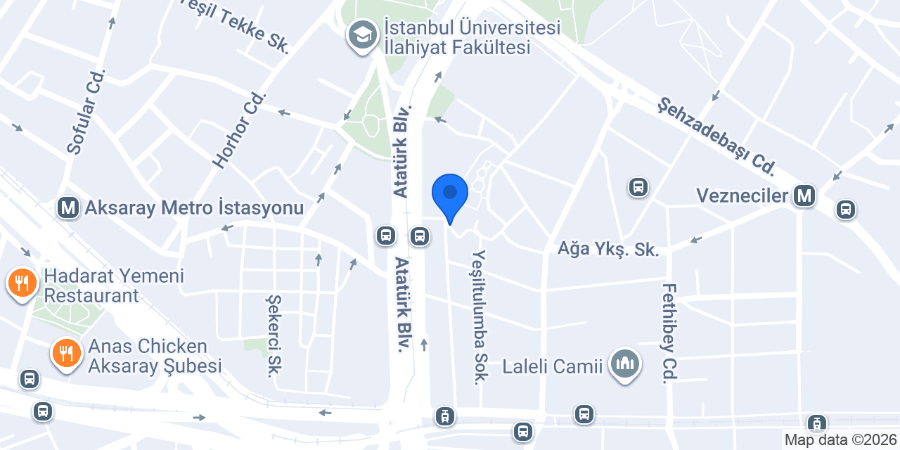 Birbey Otel konumu