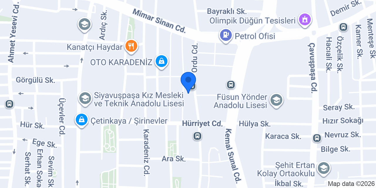 Acıktım Büfe Lokanta konumu