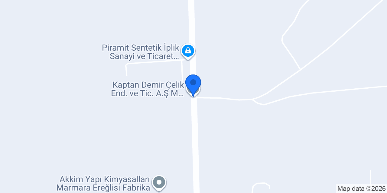 Kaptan Demir Çelik End. ve Tic. A.Ş M.Ereğli Fabrika konumu