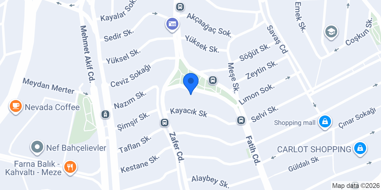 TEB Merter Şubesi konumu