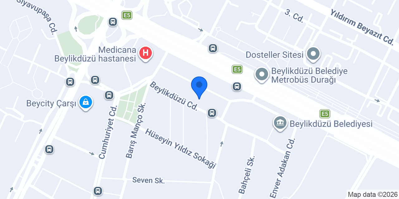 Uzm. Dr. Tuğçe Özlü konumu