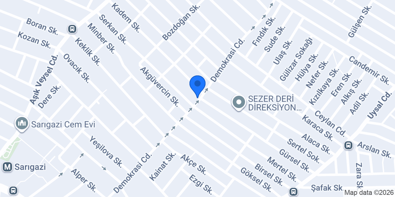 Sarıgazi Ekmek konumu
