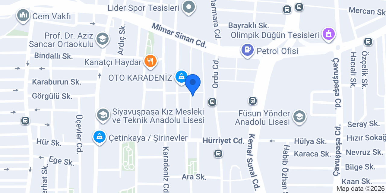 Deniz Otomotiv konumu