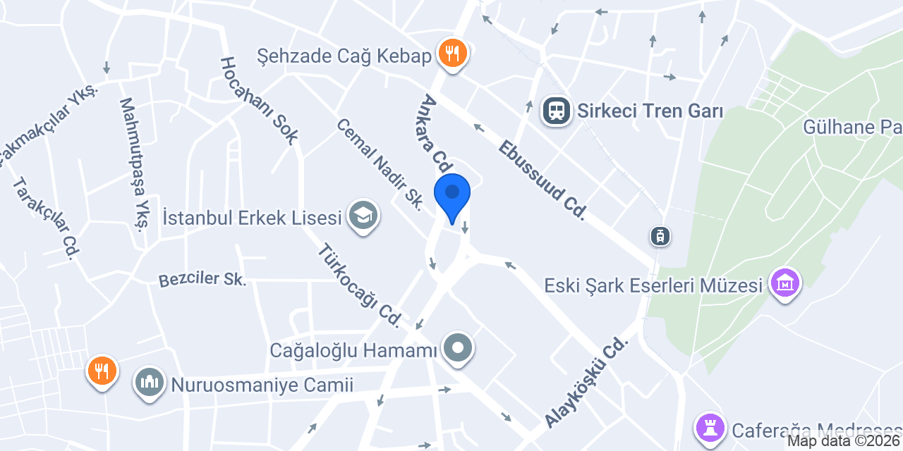 Cağaloğlu Eczanesi konumu