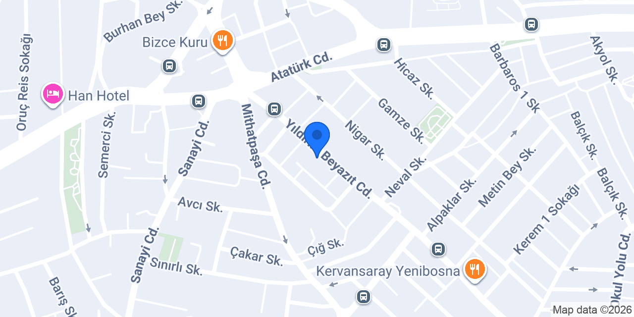 Yavan Mobilya Aksesuar konumu