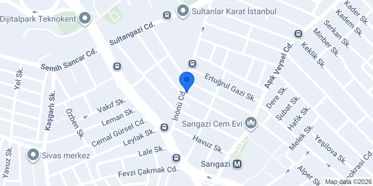 Hakan Erkek Kuaförü konumu