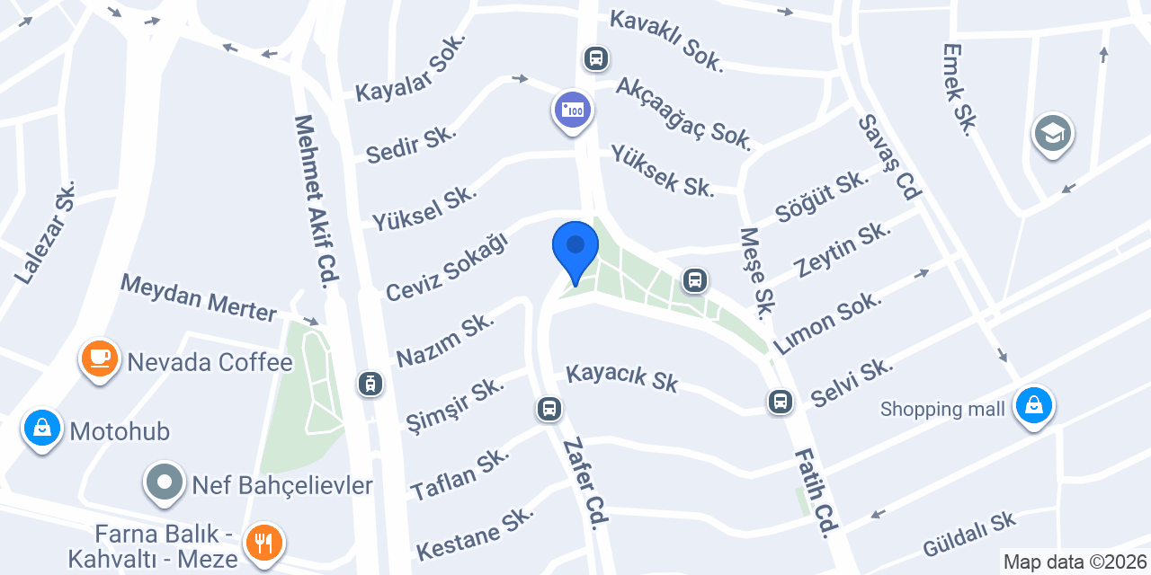 PAKSU Otopark konumu