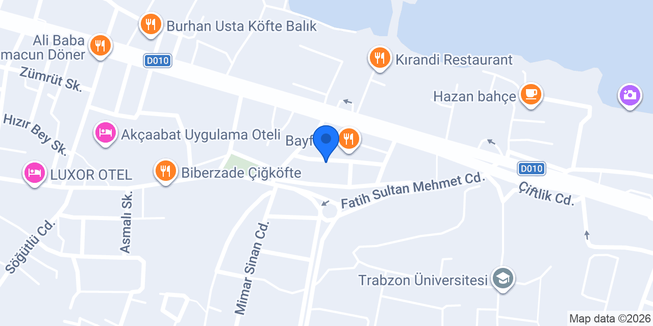 Özel Akçaabat Sürücü Kursu konumu